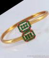 Elegant One Gram Gold Bracelet Emerald Stone Womens Fashion BRAC576