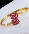 One Gram Gold Bracelet Collections Ruby Stone Jewelry Shop Online BRAC578