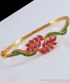 Floral Gold Bracelet Design Cz Stone Online Covering Jewelry BRAC583