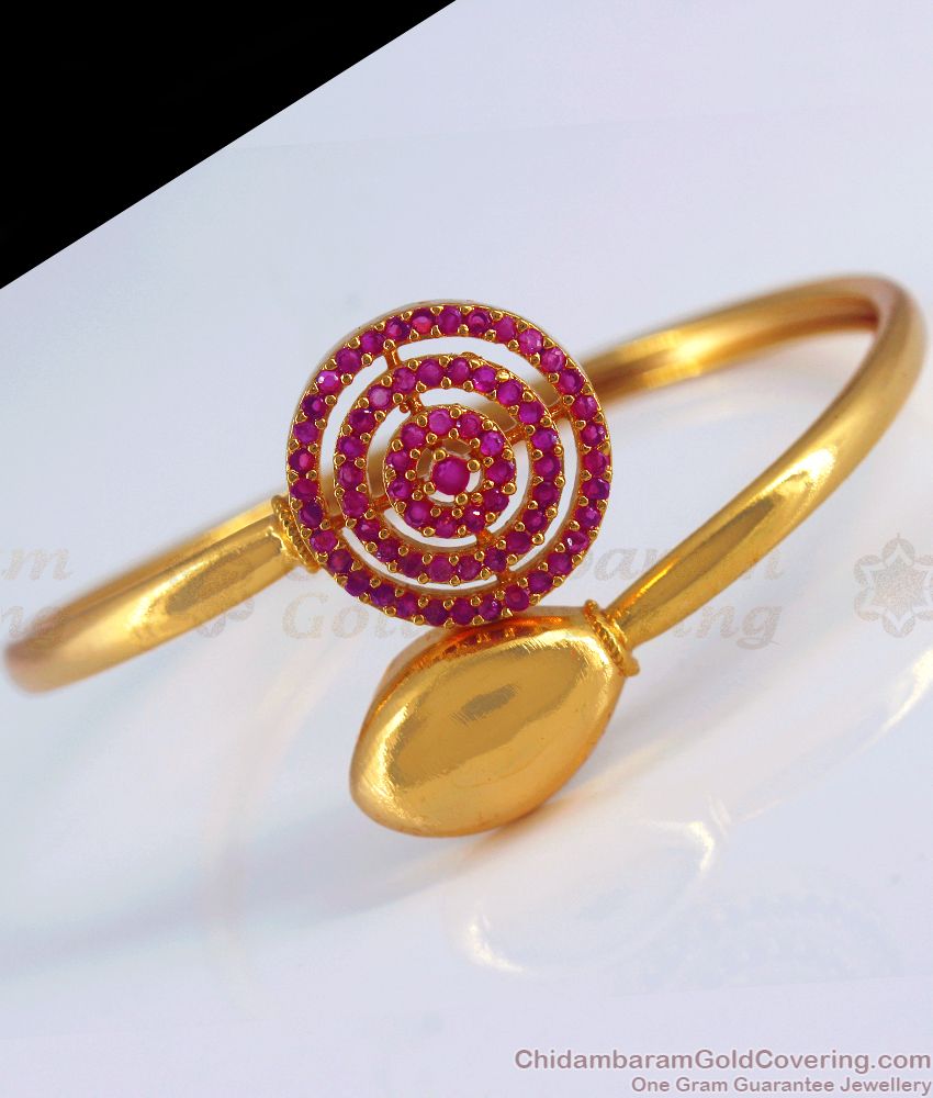 Ruby Stone Gold Plated Bracelets for Every Occasion BRAC590