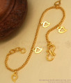 Gold Plated Bracelet Chain Type Heart Design BRAC602