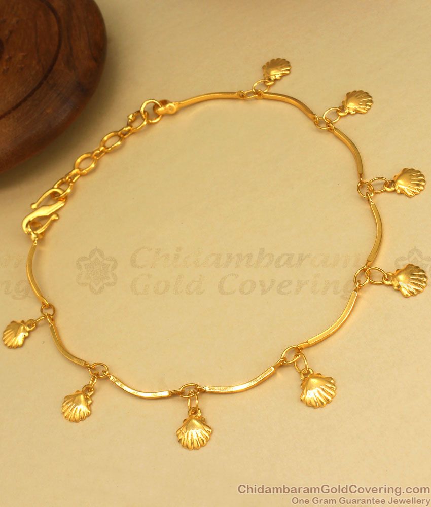 Tiny Sea Shell Design One Gram Gold Bracelet Womens Fashion BRAC603