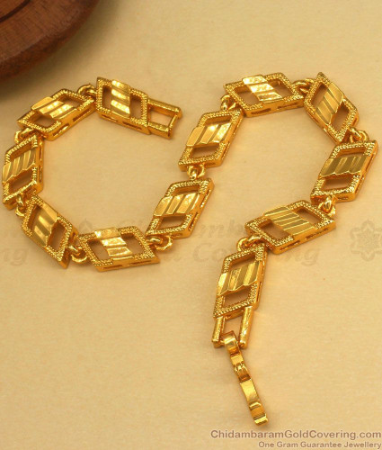 Buy New Model Gold Plated Designer Bracelet Daily Wear Bracelet for Men