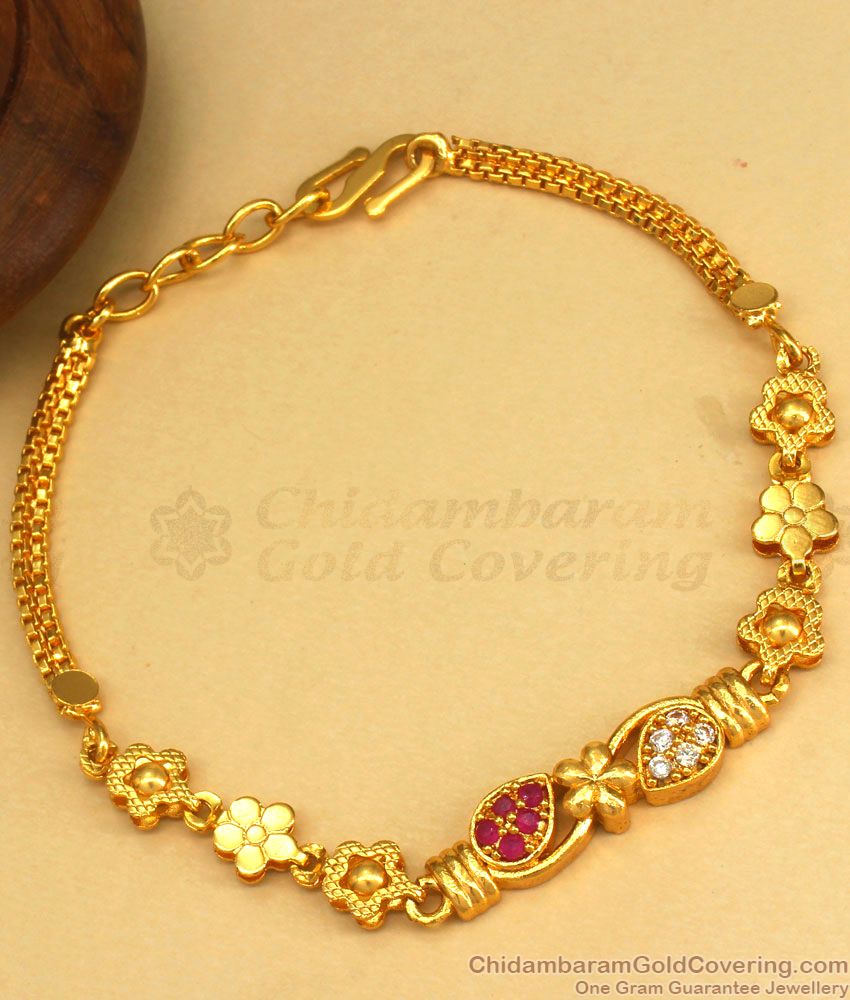 Stylish One Gram Gold Bracelet Must Have Jewelry Collection BRAC614