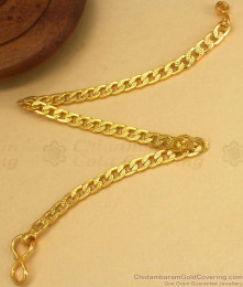 Simple Mens Gold Plated Bracelet Chain Type BRAC617
