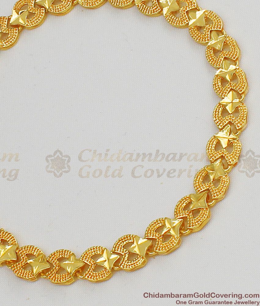 Real Gold Star Design Imitation Bracelet For Ladies Party Wear Collection BRAC063