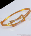 Unique Gold Plated Bracelet Collections White Stone BRAC635