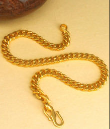 One Gram Gold Imitation Bracelet Chain Type Shop Online BRAC640