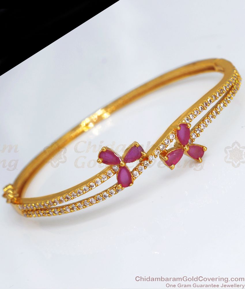 Beautiful CZ Stone Gold Plated Bracelet Party Wear BRAC646