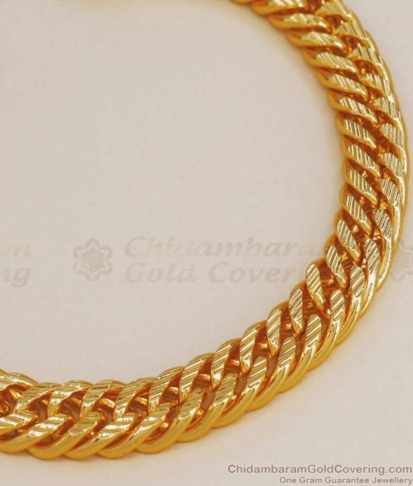 Grand 22K Gold Plated Mens Thick Bracelet Collection BRAC647