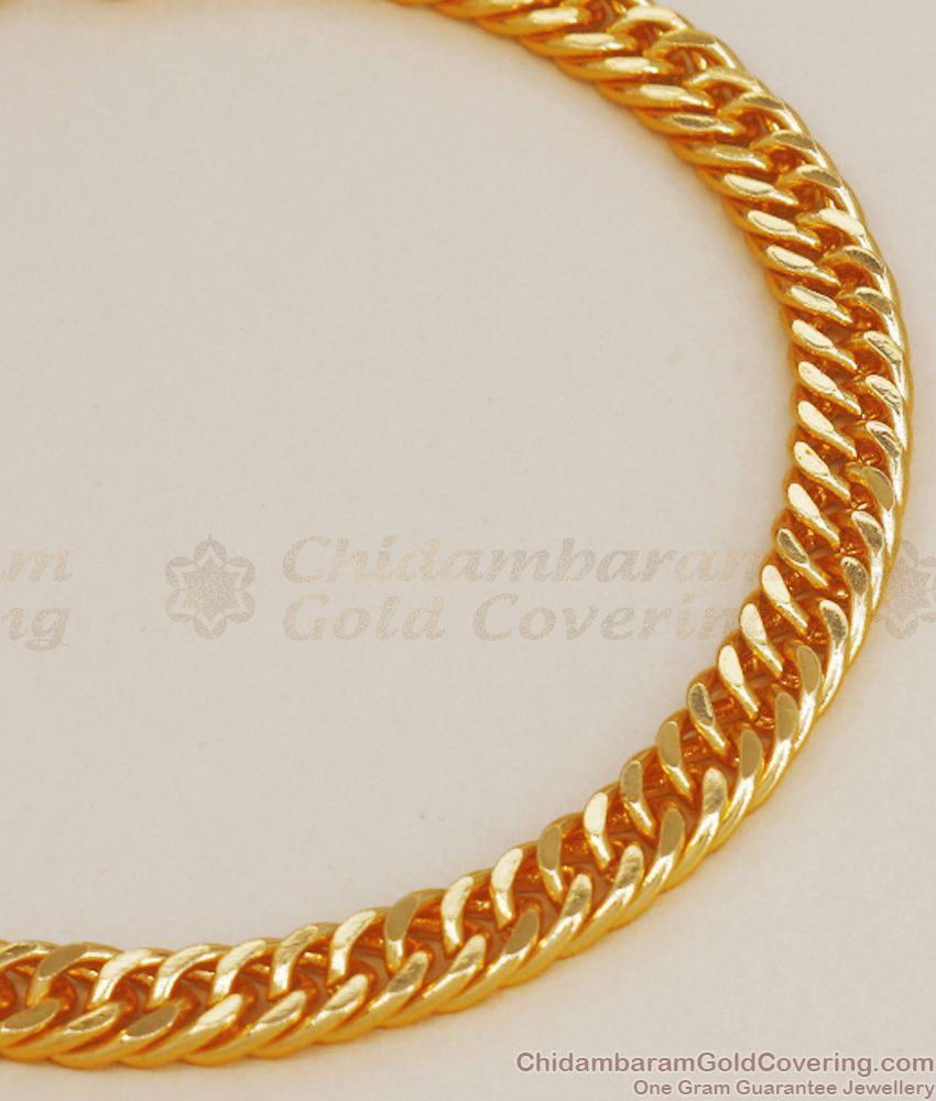 One Gram Gold Bracelet Chain Type Mens Collection BRAC648