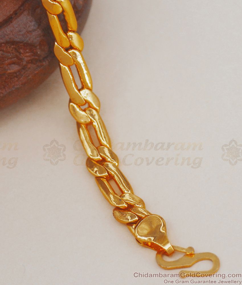 Popular Mens Gold Bracelet Sachin Chain Type BRAC658