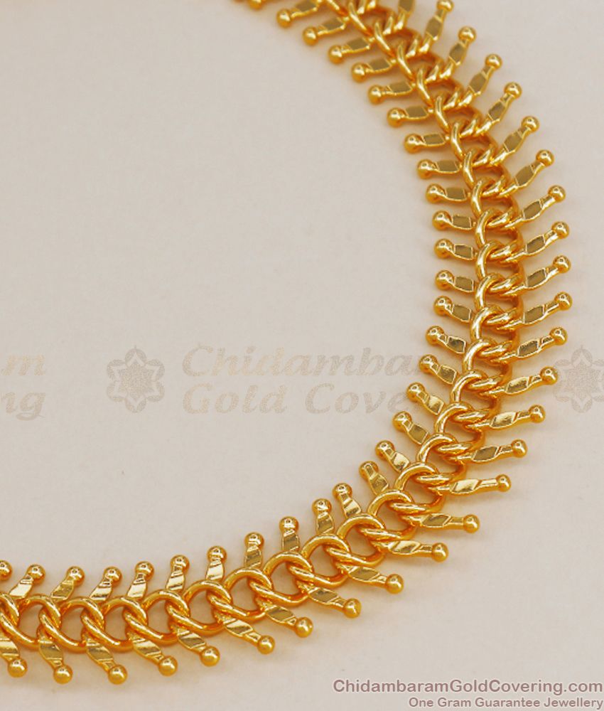 New Gold Plated Bracelet Leaf Design Unisex Collection BRAC659