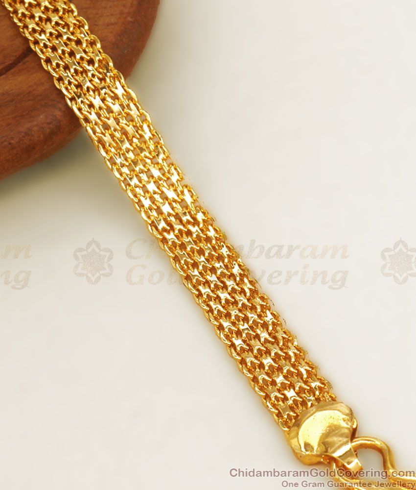 Mens Gold Bracelet Daily Wear Collections BRAC666