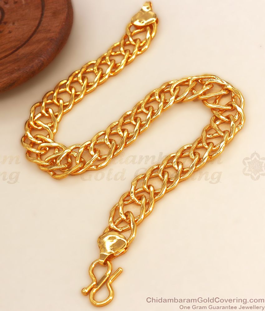 One Gram Gold Bracelet Chain Type For Men BRAC668