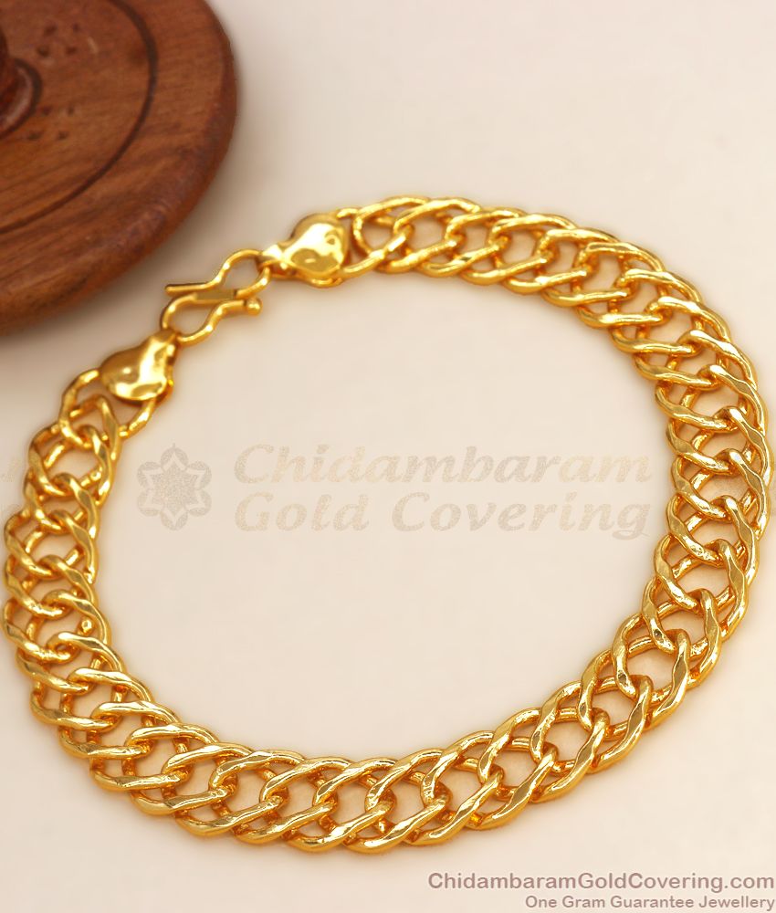 One Gram Gold Bracelet Chain Type For Men BRAC668