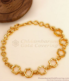 New Arrivals One Gram Gold Covering Bracelet Star Design Shop Online BRAC676