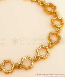 New Arrivals One Gram Gold Covering Bracelet Star Design Shop Online BRAC676