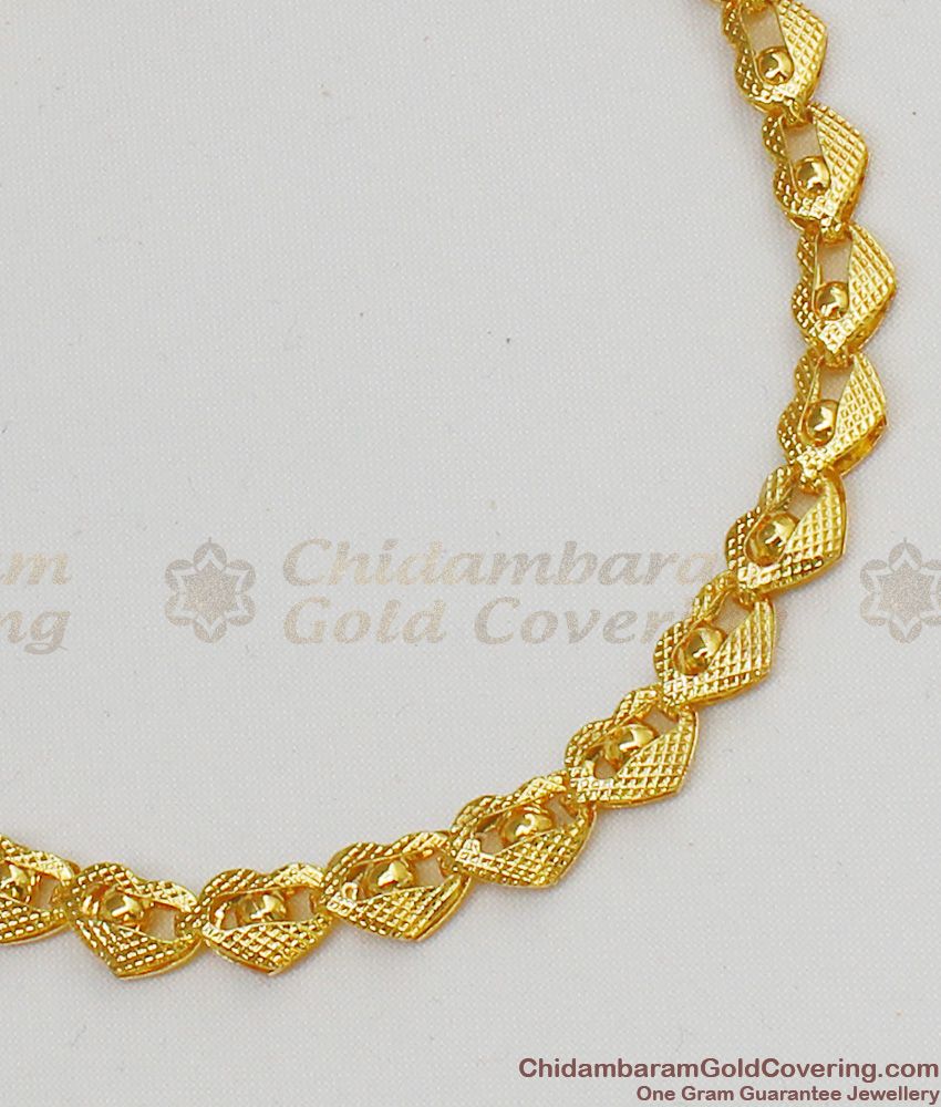 Special Gift For Girls Heart Design Light Weight Gold Imitation Bracelet BRAC068