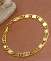 New Solid Heart Pattern Gold Bracelet Buy Online BRAC684