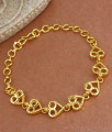 Infinity Love Symbol Gold Plated Bracelet Shop Online BRAC687