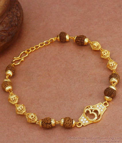 New OM Devotional Gold Bracelet For Men-Jack Marc – JACKMARC.COM