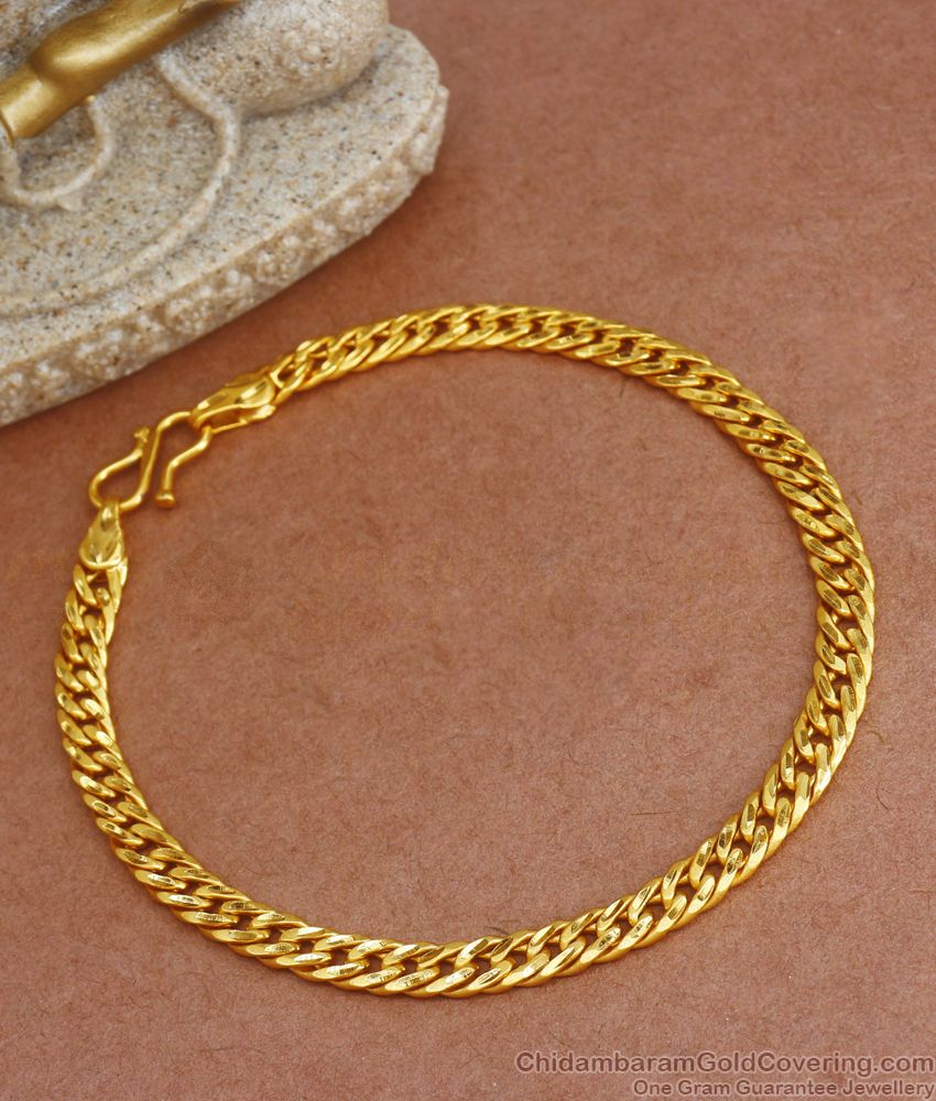 Stylish 2 Gram Gold Mens Bracelet Shop Online BRAC702