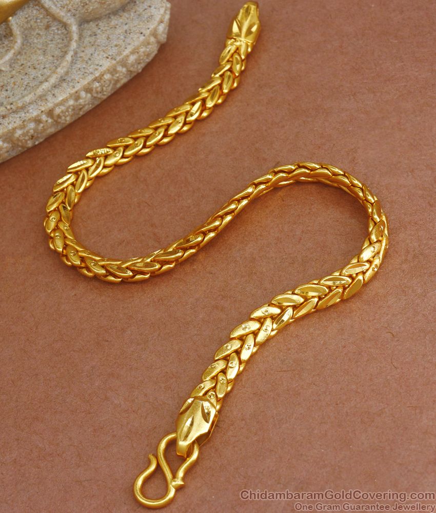 Grand Two Gram Gold Plated Mens Bracelets On Sale BRAC705