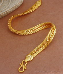 Grand Two Gram Gold Bracelet Mens Regular Wear Collections BRAC708 Grand Two Gram Gold Bracelet Mens Regular Wear Collections BRAC708