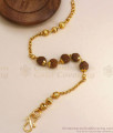 Traditional 5 Face Rudraksha Gold Plated Bracelet BRAC723