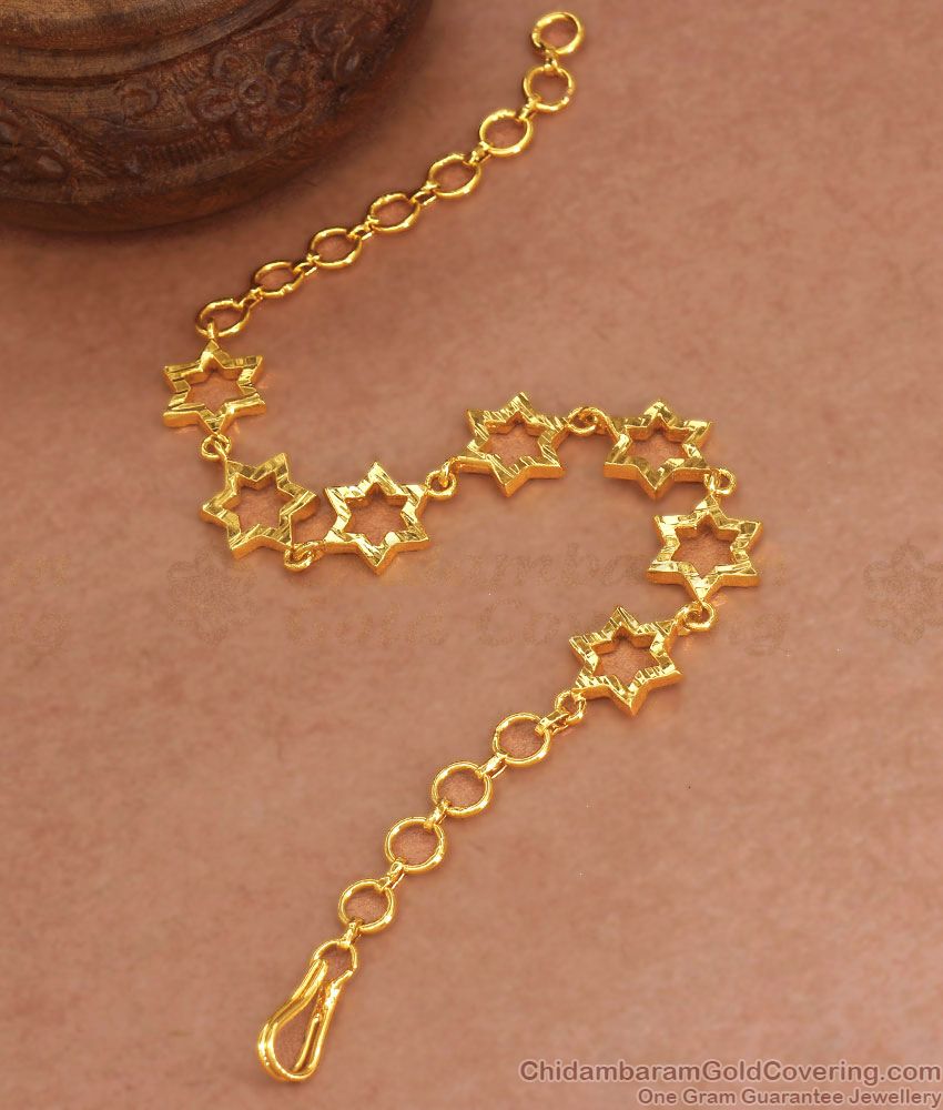 Stylish Star Design Gold Imitation Bracelets Online Fashion BRAC729