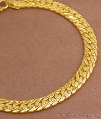 Two Gram Gram Gold Bracelet Bridal Forming Designs For Mens BRAC750 Two Gram Gram Gold Bracelet Bridal Forming Designs For Mens BRAC750