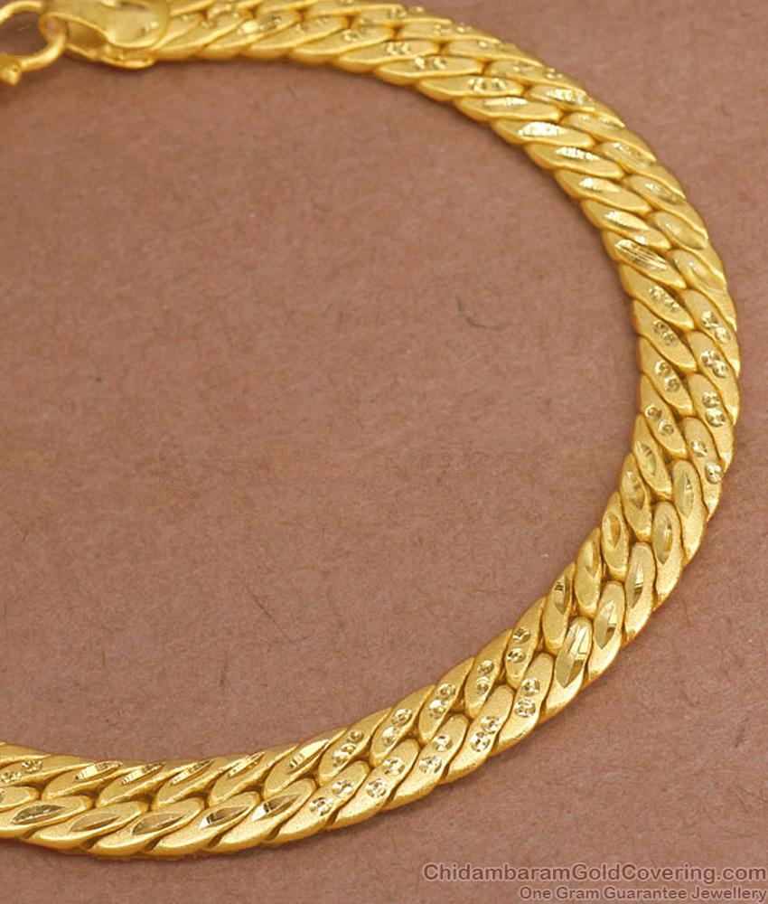 Two Gram Gram Gold Bracelet Bridal Forming Designs For Mens BRAC750 Two Gram Gram Gold Bracelet Bridal Forming Designs For Mens BRAC750
