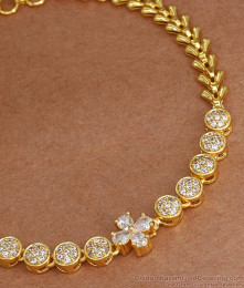 Real Gold Bracelet Full White Stone Design Shop Online BRAC761 Real Gold Bracelet Full White Stone Design Shop Online BRAC761