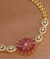 Grand Lotus Design Gold Plated Bracelet Shop Online BRAC765