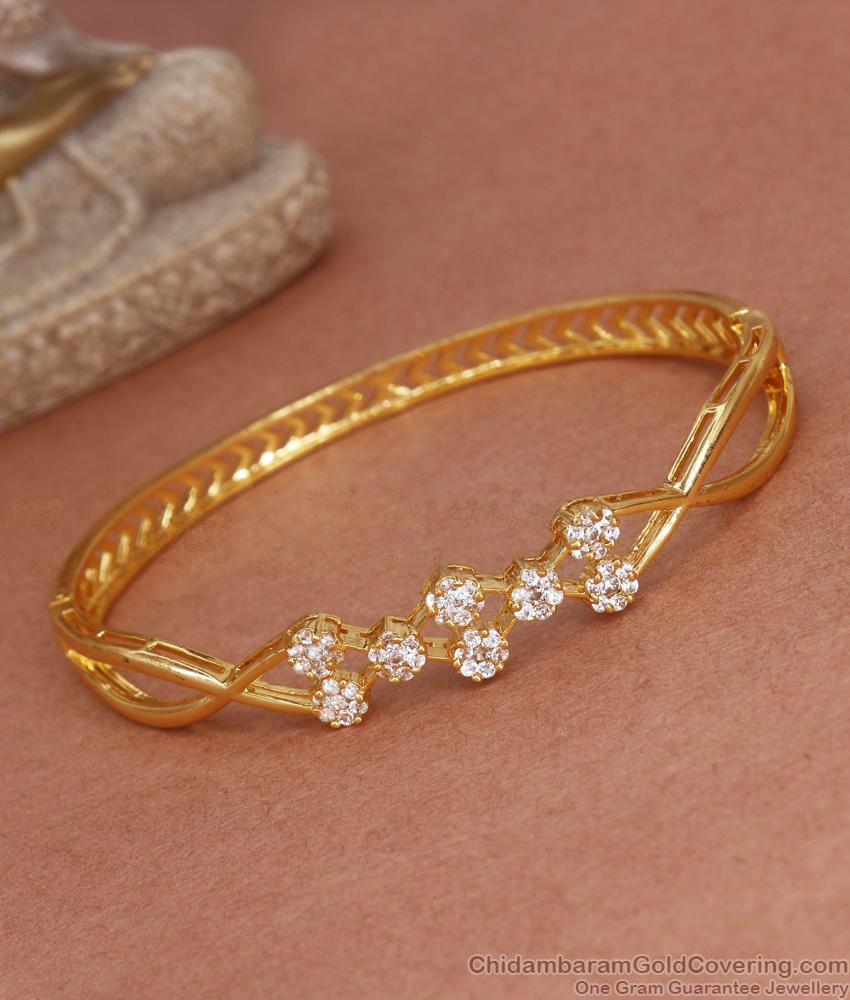 Elegant Diamonds Gold Plated Bracelet Designs Shop Online BRAC774