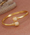Stylish Gold Plated Bracelets White Stone Ball Designs BRAC775