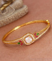 Stunning Multi Stone Gold Imitation Bracelets Designs Occasional Wear BRAC778