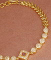 Glittering White CZ Stone Gold Imitation Bracelets Designs Shop Online BRAC794