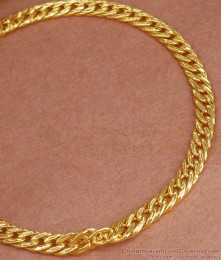 Plain Gold Plated Mens Bracelet Daily Wear Collections BRAC797 Plain Gold Plated Mens Bracelet Daily Wear Collections BRAC797