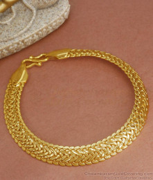 Party Wear Thick Gold Bracelet Mens Collections Shop Online BRAC798