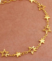 Stylish Gold Bracelet Charms Star Designs Shop Online BRAC799