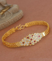 Latest 5 Metal Impon Bracelet Womens Bridal Collection BRAC816