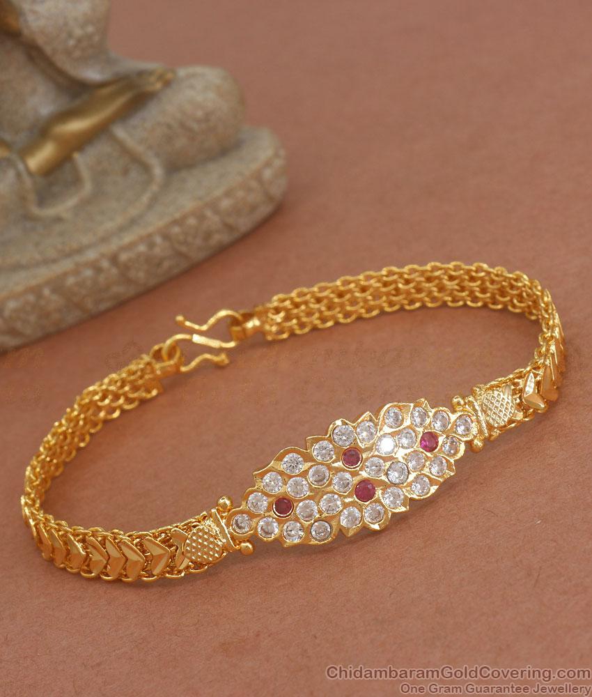 Bridal Gold Design Impon Bracelets Gati Stone Jewelry Shop Online BRAC817