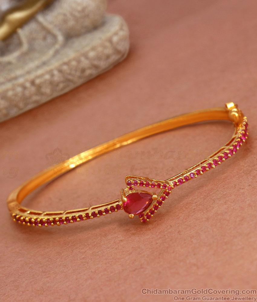 Full Ruby Bracelets 1 Gram Gold Jewelry Collections Shop Online BRAC821