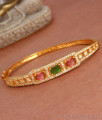 Grand Look 1 Gram Gold Plated Kada Bracelets Stone Pattern Shop Online BRAC832