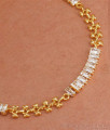 Stylish 1 Gram Gold Bracelets White Stone Designs BRAC836