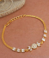 Full White Stone Gold Imitation Bracelets Shop Online BRAC838