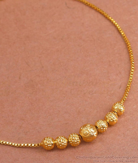 925 Sterling Silver Adjustable Thin Bead Bracelet – Gold Plated – No Stone – Jewellerybox