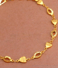 2 Gram Gold Charm Bracelets Heart Design BRAC852